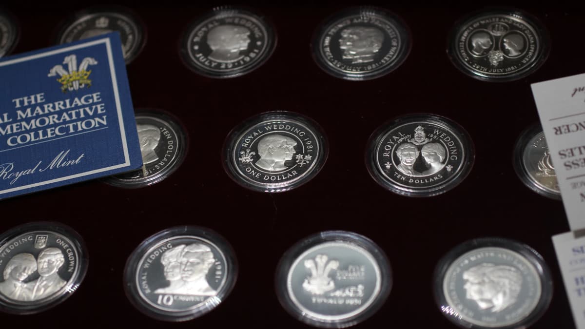 The Royal Marriage Collection 1981 16 crown-sized silver commemorative coins from around the world