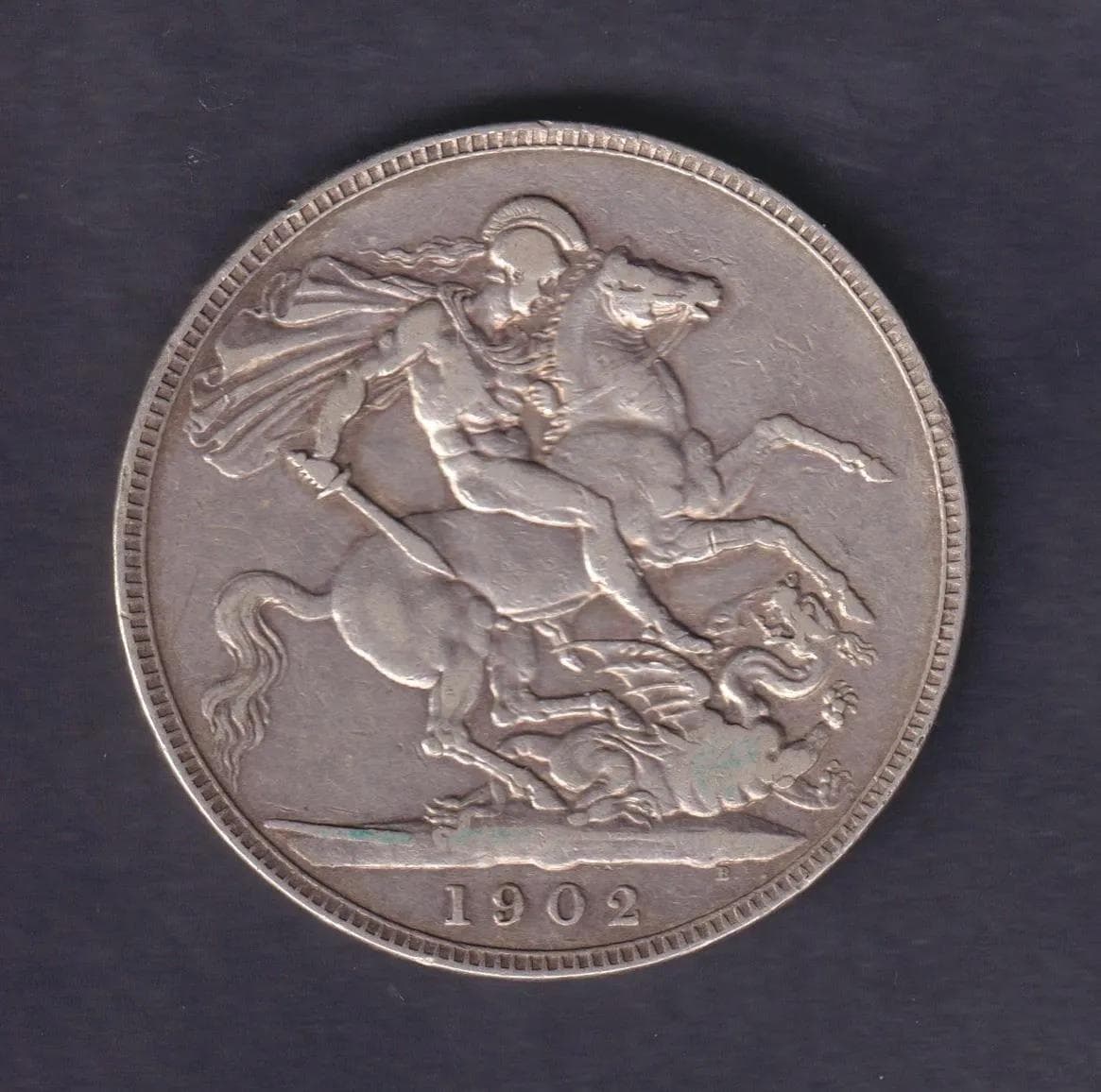 UK King Edward VII 1902 Silver Crown F+ - Realised Price