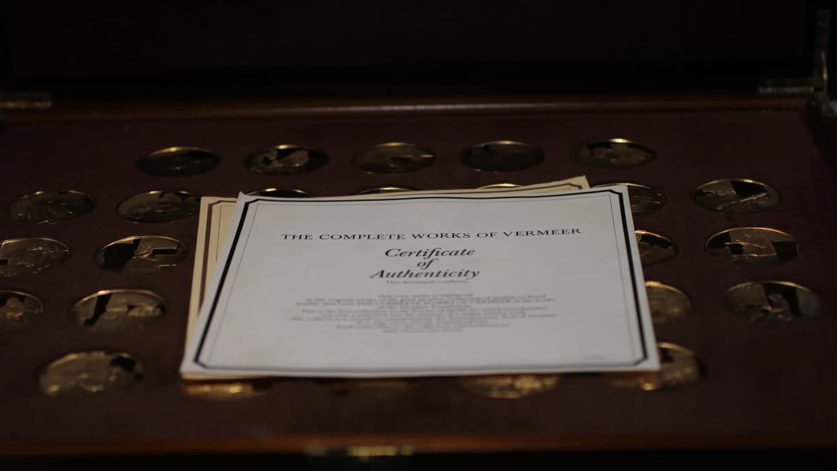 The Complete Works of Johannes Vermeer 31-medal set by John Pinches